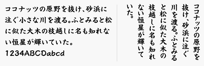 JTCナミキ特太楷書