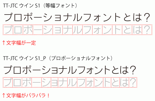 【フォントまめ知識】プロポーショナルフォントって？